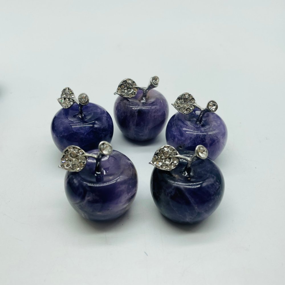 Chevron Amethyst & Ocean Jasper Apple Carving Wholesale -Wholesale Crystals