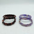Chevron Amethyst & Red Tiger Eye Bracelet Crystal Wholesale -Wholesale Crystals
