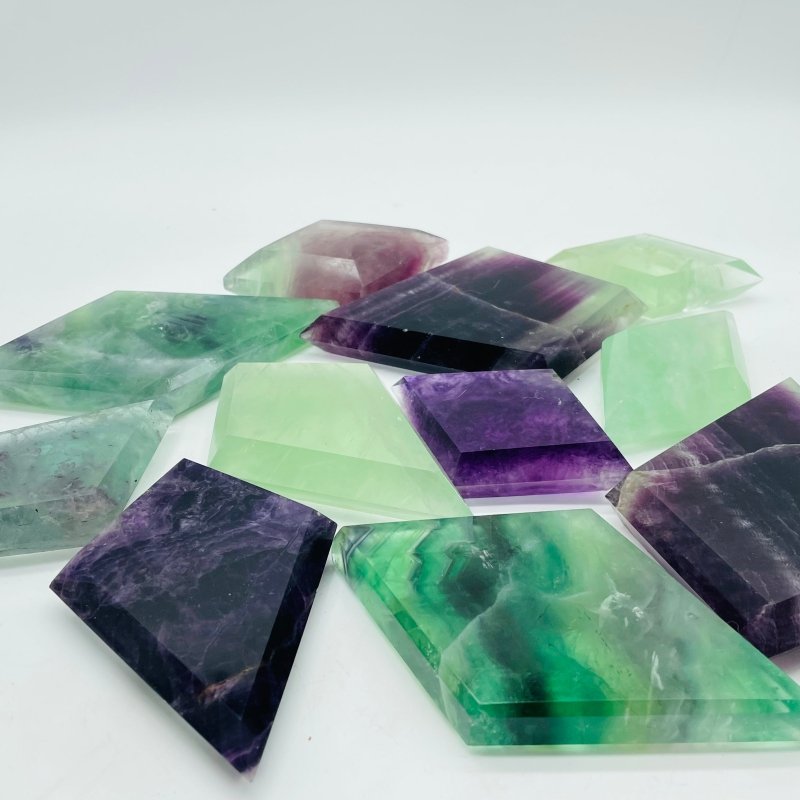 Colorful Fluorite Rhombus Shaped Carving Wholesale -Wholesale Crystals