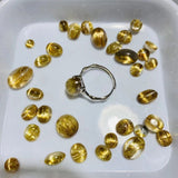 custom rutile ring sliver925 high quality unique crystal ring wholesale -Wholesale Crystals