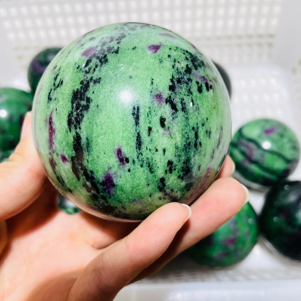 15 Pieces Beautiful Ruby Zoisite Spheres -Wholesale Crystals