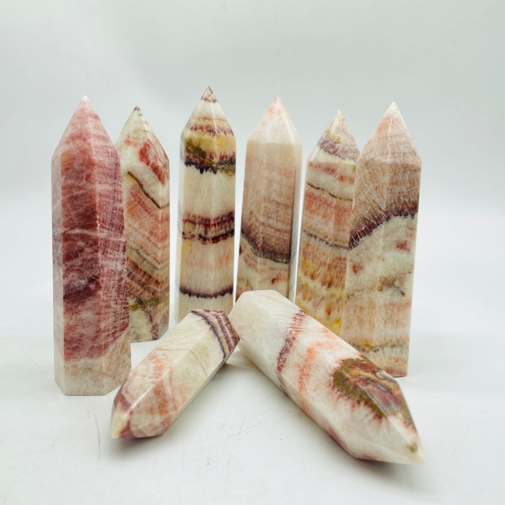 Dali Jasper Quartz Point Crystal Tower 2-3.6in Wholesale -Wholesale Crystals