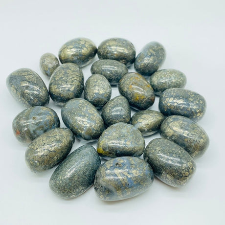 Flower Pyrite Mixed Agate Tumbled Wholesale -Wholesale Crystals