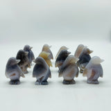 Geode Druzy Agate Penguin Carving Wholesale -Wholesale Crystals