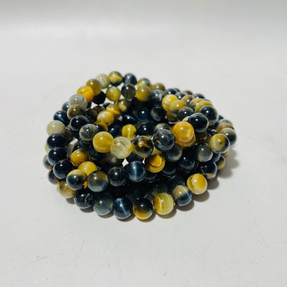 Gold Blue Tiger Eye Pink Opal Bracelet Wholesale -Wholesale Crystals