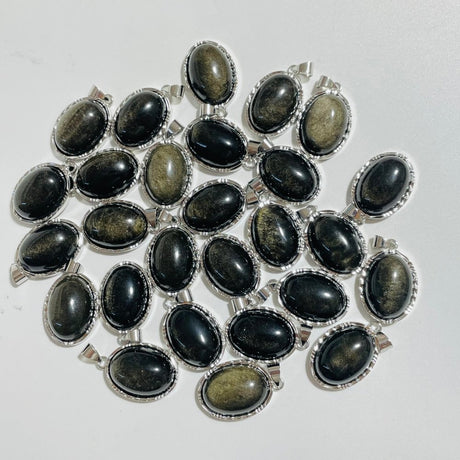 Gold Sheen Obsidian Pendant Charm Wholesale -Wholesale Crystals