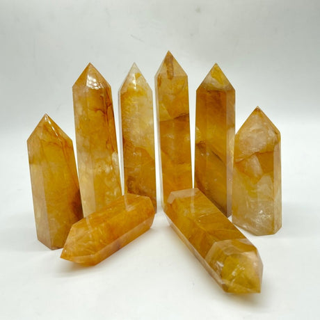 Golden Hematoid Quartz Tower Points Wholesale -Wholesale Crystals