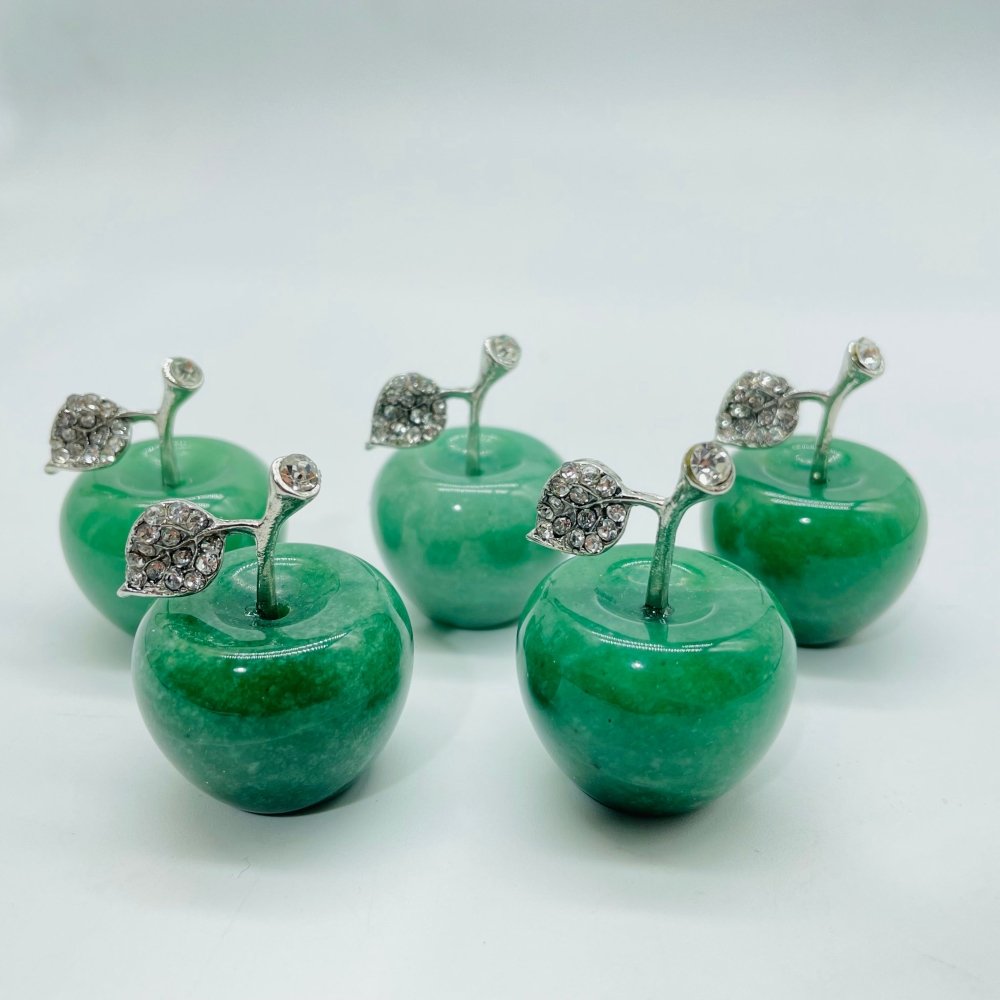 Green Aventurine Apple Carving Wholesale -Wholesale Crystals