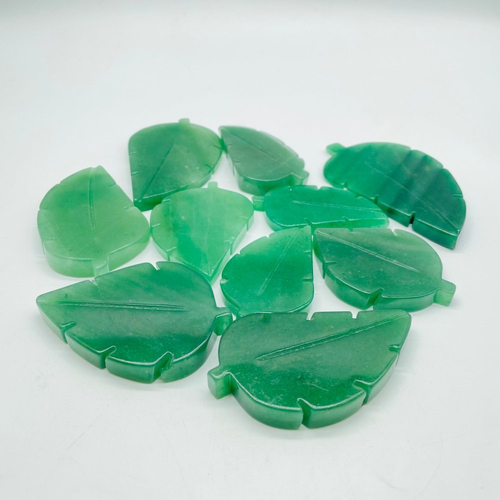 Green Aventurine Tree Leaf Carving Wholesale -Wholesale Crystals