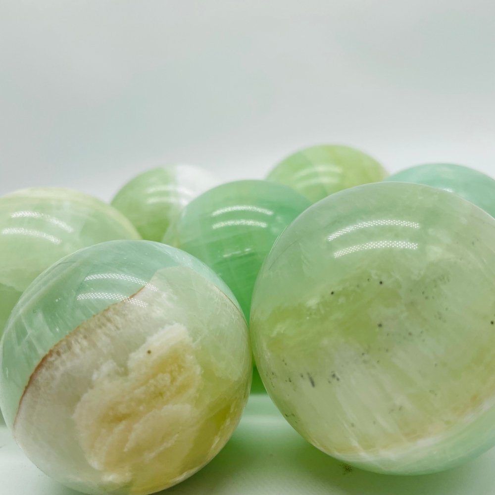 Green Calcite Spheres Ball Crystal Wholesale -Wholesale Crystals