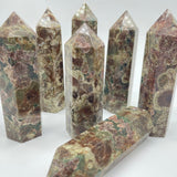 Green Flower Stone Tower Points Wholesale -Wholesale Crystals