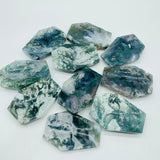 Green Moss Agate Shallow Bowl Coffin Wholesale -Wholesale Crystals