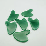 Green Smelting Stone Quartz Gua Sha Facial Tool Green Smelting Stone Quartz Guasha Board for SPA Wholesale