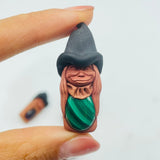 Handmade Clay Witch Pendant Wholesale Labradorite Amethyst Agate -Wholesale Crystals