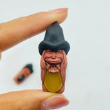 Handmade Clay Witch Pendant Wholesale Labradorite Amethyst Agate -Wholesale Crystals