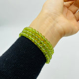 High Grade 3-Loop Peridot Bracelet/Necklace (HGUB05) -Wholesale Crystals