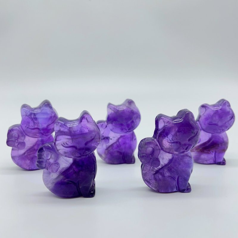 High Quality Amethyst Cat Carving Wholesale -Wholesale Crystals