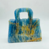 High Quality Blue Onyx Handbag Carving -Wholesale Crystals