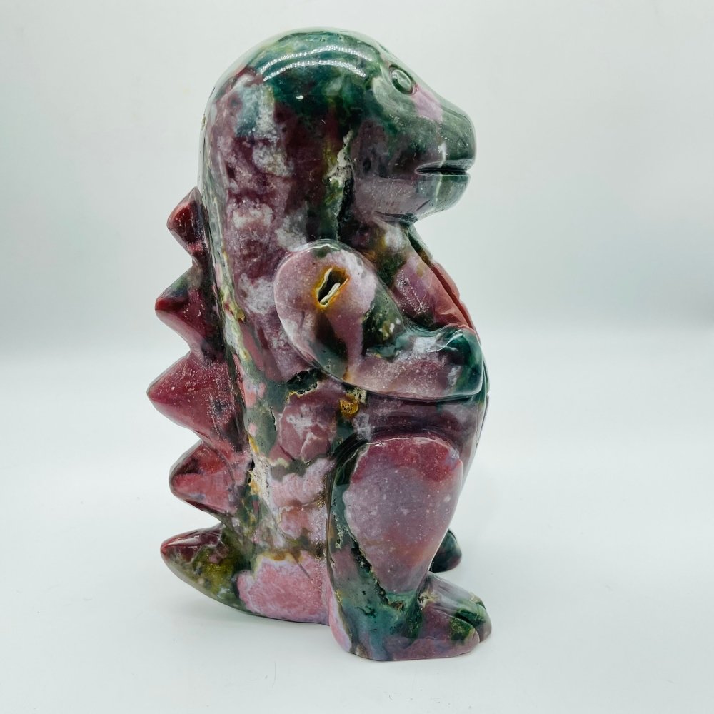 High Quality Colorful Ocean Jasper Baby Dinosaur Carving -Wholesale Crystals