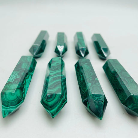 High Quality Double Points Malachite Tower Wholesale -Wholesale Crystals