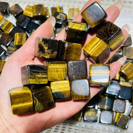 High Quality Gold Tiger Eye Cube Tumbled Wholesale -Wholesale Crystals