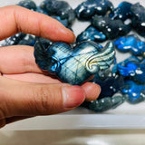 High Quality Labradorite Heart Wing Carving Wholesale -Wholesale Crystals