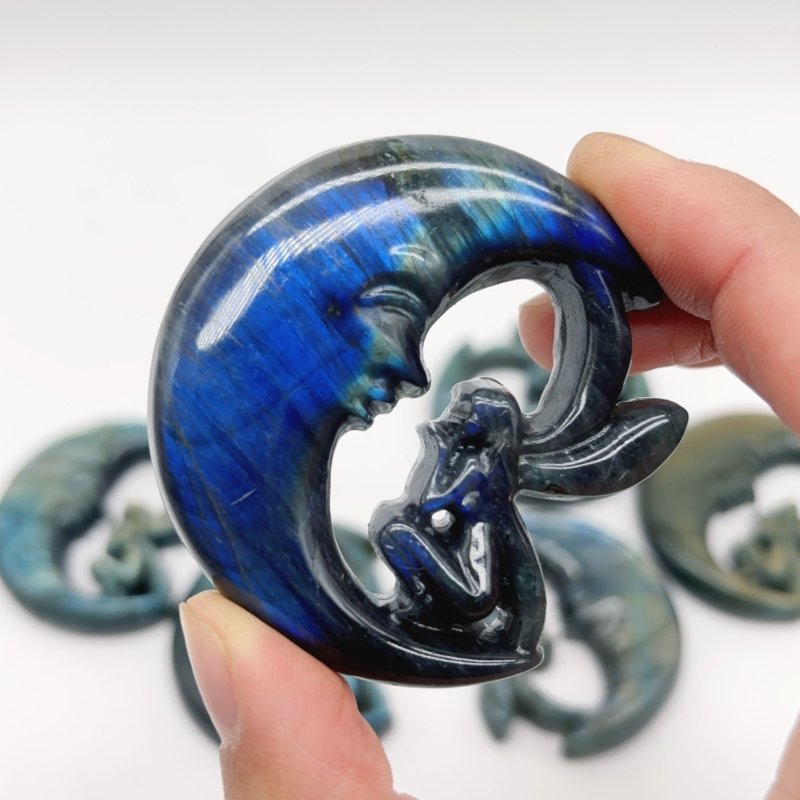 High Quality Labradorite Moon Fairy Carystal Carving Wholesale - Wholesale Crystals