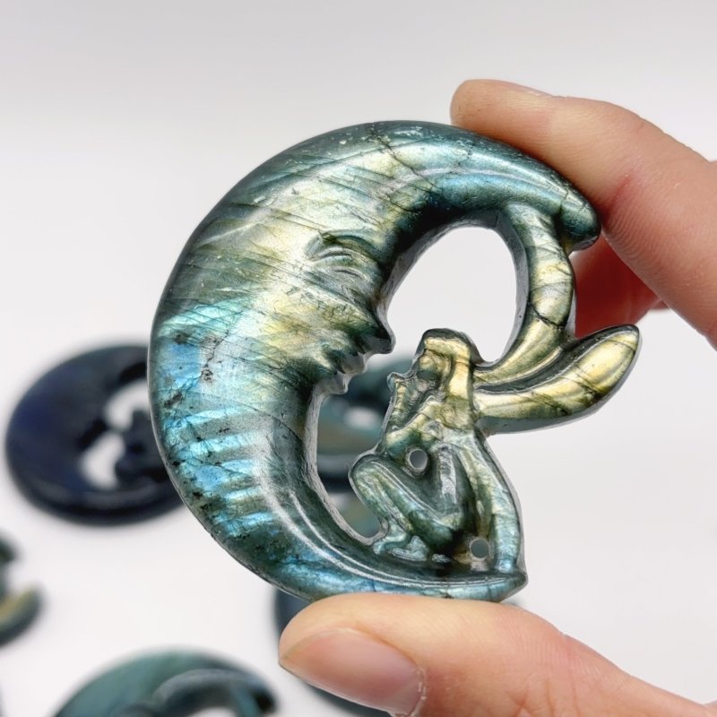 High Quality Labradorite Moon Fairy Carystal Carving Wholesale - Wholesale Crystals