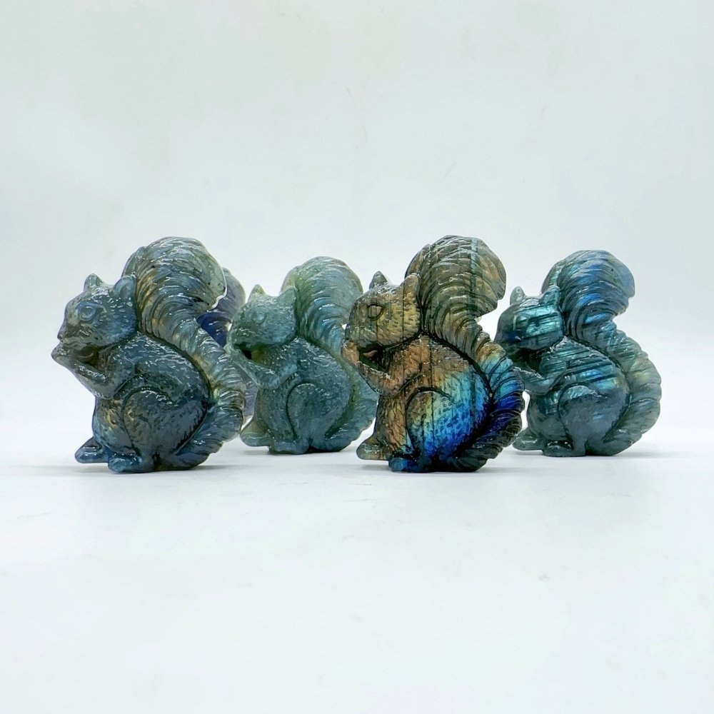 High Quality Labradorite Squirrel Carving Wholesale -Wholesale Crystals