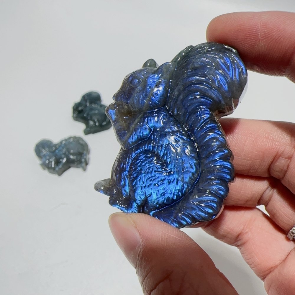 High Quality Labradorite Squirrel Carving Wholesale -Wholesale Crystals