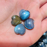 High Quality Mini Labradorite Heart DIY Pendant Wholesale -Wholesale Crystals