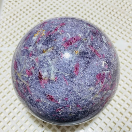High Quality Red Tourmaline Mixed Mica Sphere -Wholesale Crystals