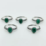 High Quality S925 Sterling Silver Malachite Ring Wholesale -Wholesale Crystals