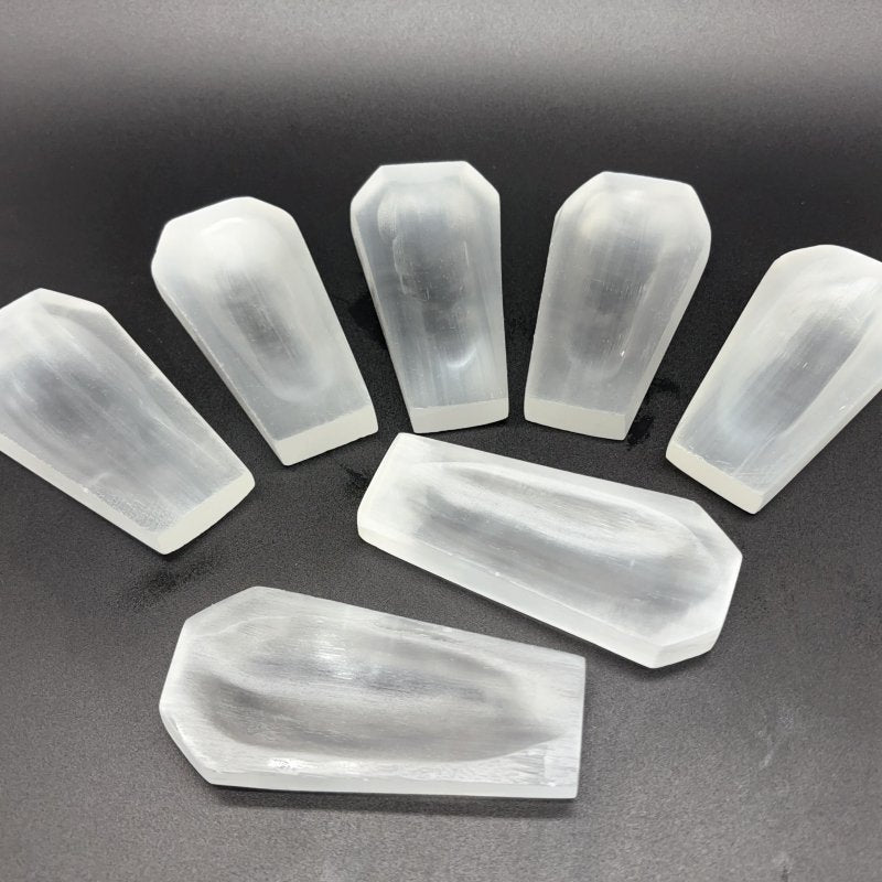 High Quality Selenite Coffin Shallow Bowl Carving Wholesale -Wholesale Crystals