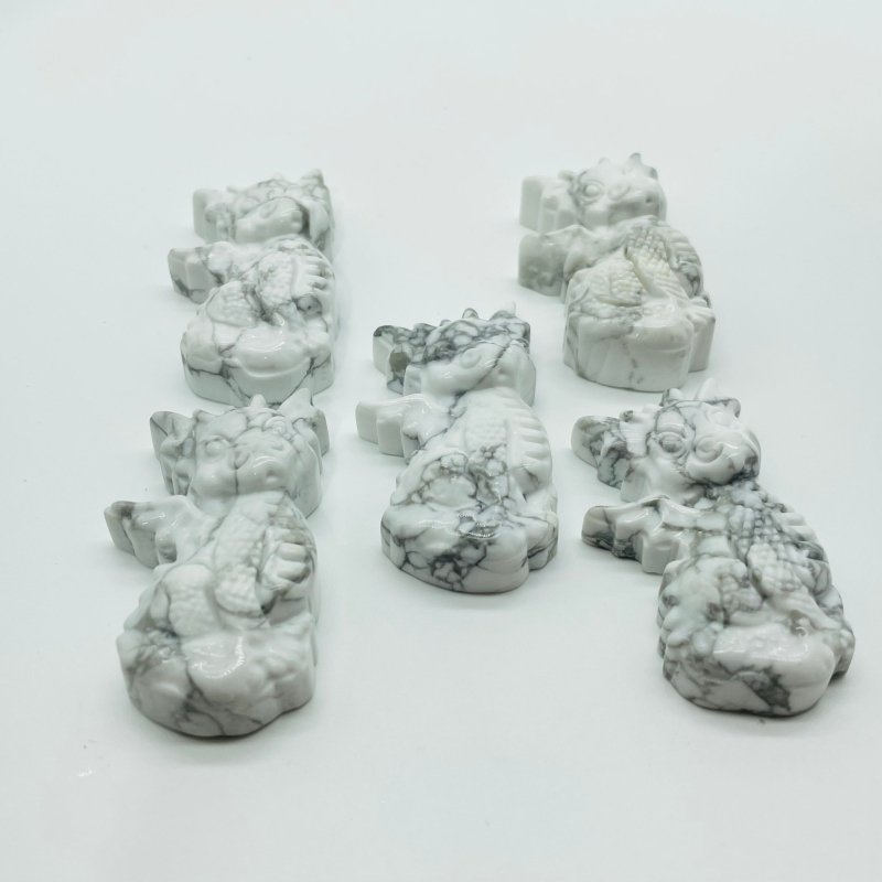 Howlite Garden Baby Dragon Carving Wholesale -Wholesale Crystals