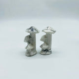 Howlite&Red Jasper Aventurine Mushroom Tree Carving Wholesale -Wholesale Crystals