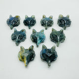 Labradorite Fox Head Carving Wholesale -Wholesale Crystals