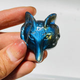 Labradorite Fox Head Carving Wholesale -Wholesale Crystals
