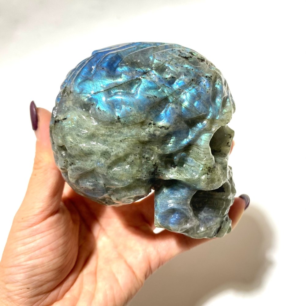 Labradorite Large Skull Carving Wholesale -Wholesale Crystals