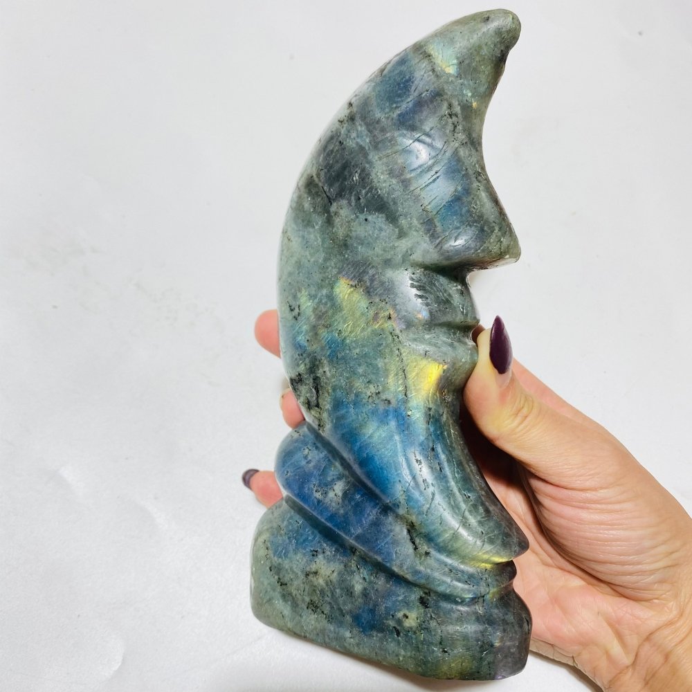 Labradorite Stand Moon Face Wholesale -Wholesale Crystals