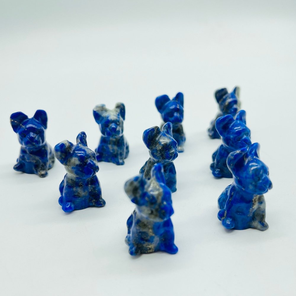 Lapis Lazuli Dog Carving Animal Wholesale -Wholesale Crystals
