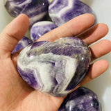 Large amethyst chevron heart 3-4in crystal wholesale -Wholesale Crystals