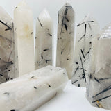 Large Black Tourmaline Quartz Point Crystal Tower Wholesale -Wholesale Crystals