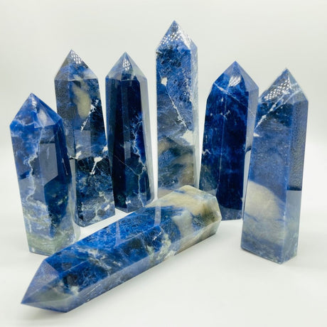 Large Blue Sodalite Tower Point Wholesale -Wholesale Crystals