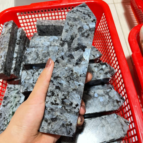 Large larvikite Four-Sided Tower Points Wholesale -Wholesale Crystals