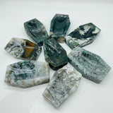 Large Moss Agate Shallow Bowl Coffin Wholesale -Wholesale Crystals