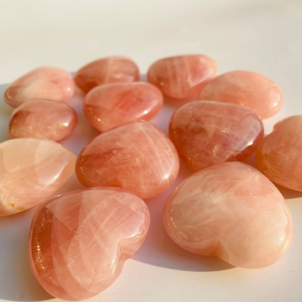 Large Pink Rose Quartz Heart 1.8in(4.5cm) Wholesale -Wholesale Crystals
