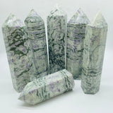 Large Purple Dot Stone Tower Point Wholesale -Wholesale Crystals