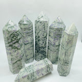 Large Purple Dot Stone Tower Point Wholesale -Wholesale Crystals