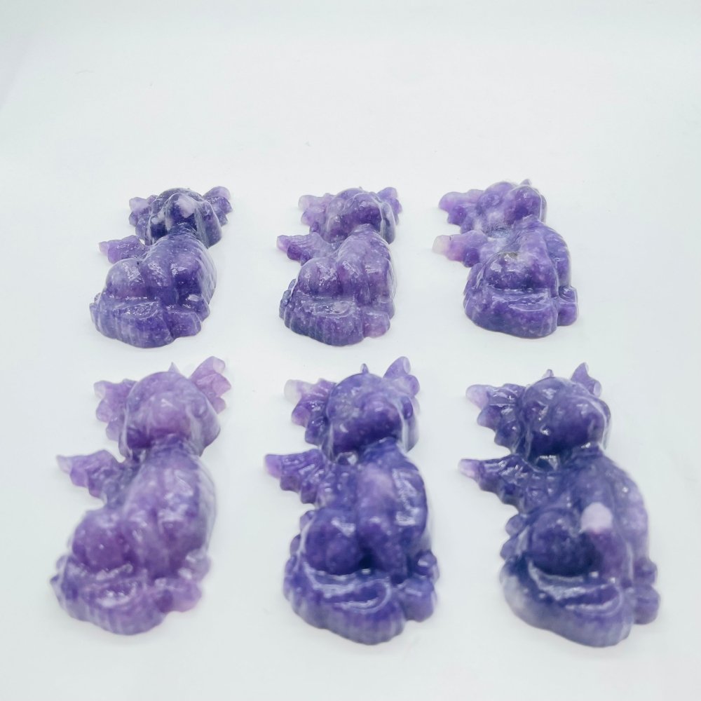 Lepidolite Garden Baby Dragon Carving Wholesale -Wholesale Crystals